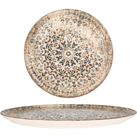 Rinart Pizzabord - Aztec - Porselein - 32 cm - set van 2