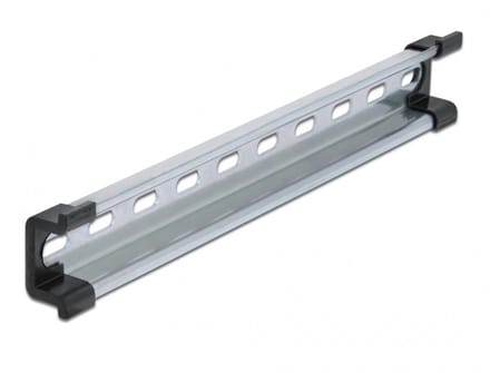 DIN-rail met sleufgaten | 25 x 3,5 x 1,5 cm | staal