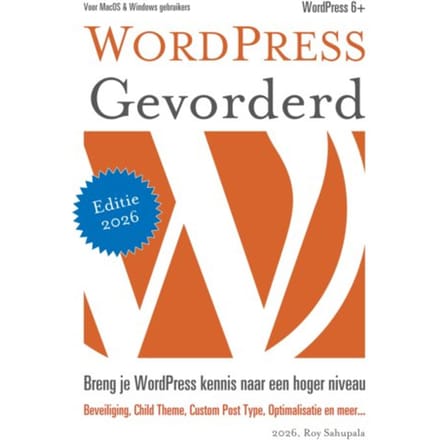 Wordpress Gevorderd - Roy Sahupala
