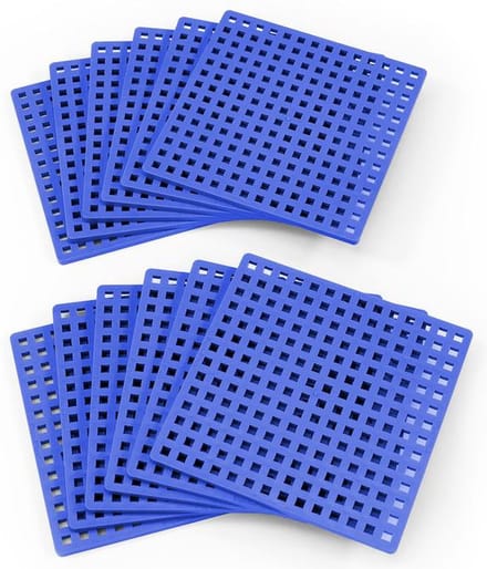 Plus-Plus Basisplaten 12 stuks - Blauw