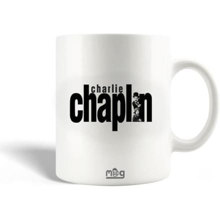 Mug en Céramique - MANIACASE - Charlie Chaplin - Noir - 30cl - Compatible lave-vaisselle