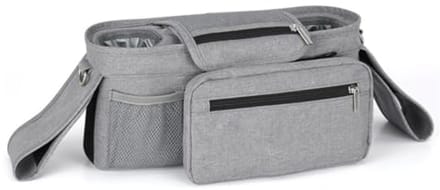 Universele Kinderwagen Organizer - Opbergzak voor Kinderwagens (Grijs)