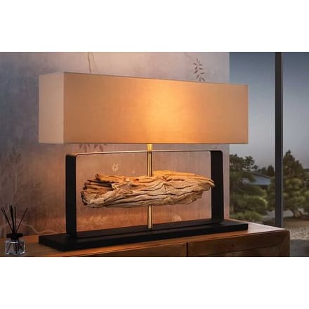 Tafellamp design met beige kap 80 cm