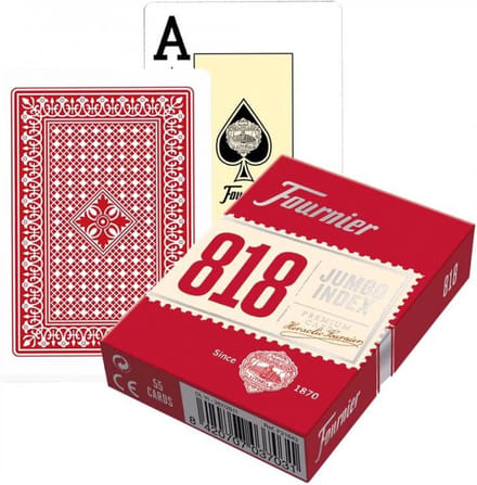 Fournier 818 Jumbo 2 Index Speelkaarten Rood