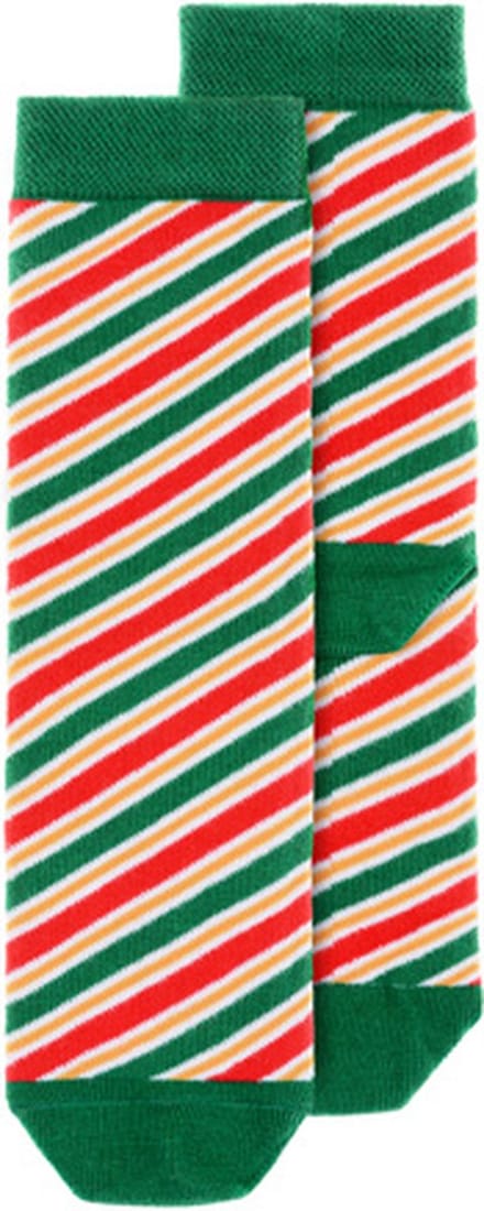 Kerstsokken kind Gestreept Rood/Groen - Maat 27-30