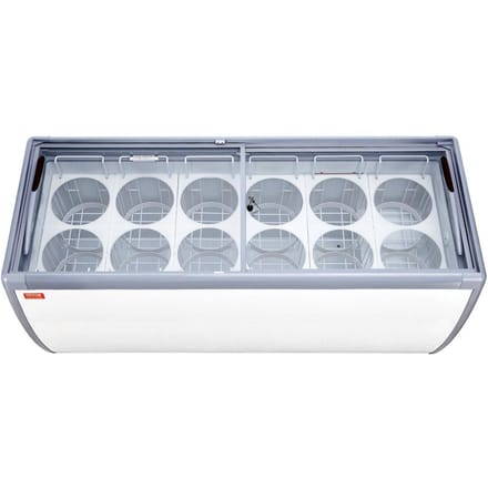 567 L Commerciële IJsdroom Vitrine Gelato Dipping Vriezerkast