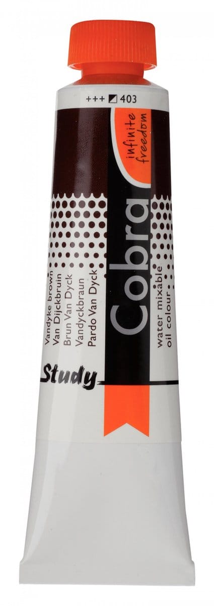 Cobra Study Olieverf 40ml | Vandyke Brown (403)