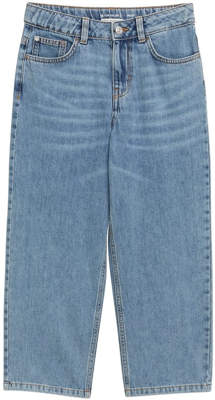 Tom Tailor - Baggy Fit-jeans - Maat 152 - Light Stone Blue Denim