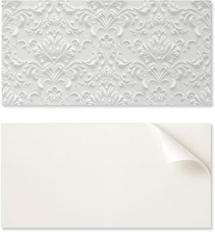 Zelfklevend vinylpaneel met print, 100x50 cm, elegant reliëfpatroon