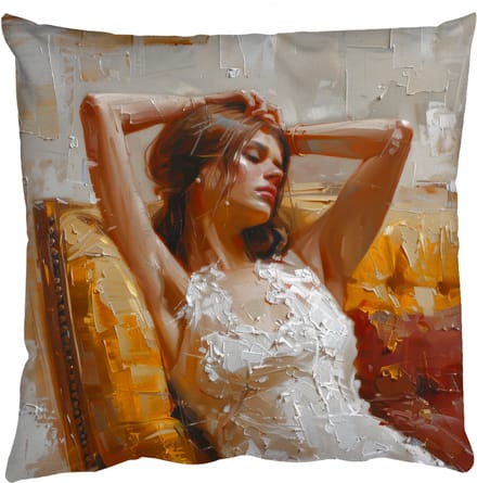 Sierkussens - Kussentjes Woonkamer - 60x60 cm - Vrouw - Kunst - Abstract - Modern