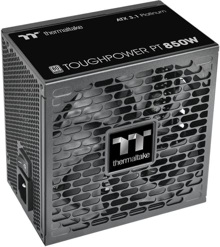 Thermaltake Toughpower PT - Interne Voeding - 80+ Platinum - 850W - ATX 3.1 - PCIe Gen 5.1 - Zwart