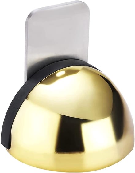 Deurstopper - Vloerstop - Deuren Open Houden - Sterk Magneet - Met Schroeven - Goud