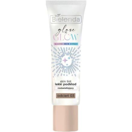 Bielenda GLAZE &amp; GLOW Skin Tint Light Illuminating Foundation Shade 03 30 ml