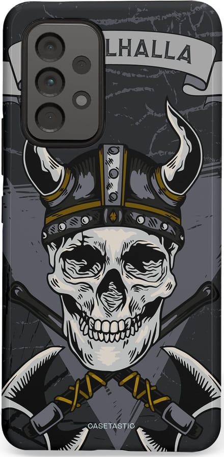 Casetastic hoesje geschikt voor Samsung Galaxy A53 (2022) 5G - Dubbellaagse bescherming - Valhalla - Fashion Case - Donkergrijs Grijs