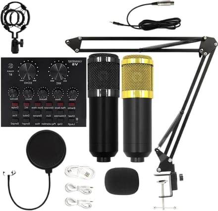 Opname Studio Kit - Streaming Set - Muziek Opnemen - Plug and Play - 42 cm - Zwart