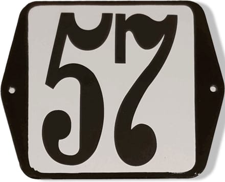 Huisnummer standaard nummer 57