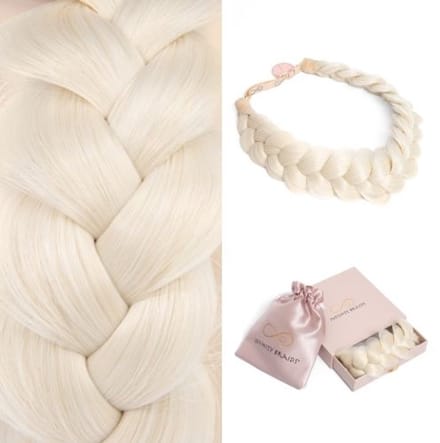 Infinity Braids - Viènne Messy Braid - Haarband - Haarband Dames - Haarbanden - Haarband Meisje - Messy Braid Viènne Diamond Frost