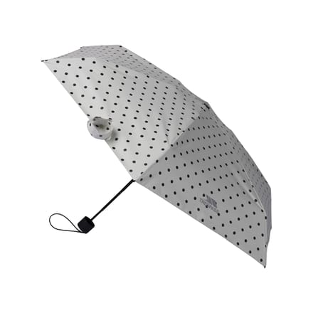 Trespass Dreep Polka Dot Vouwparaplu (Wit)
