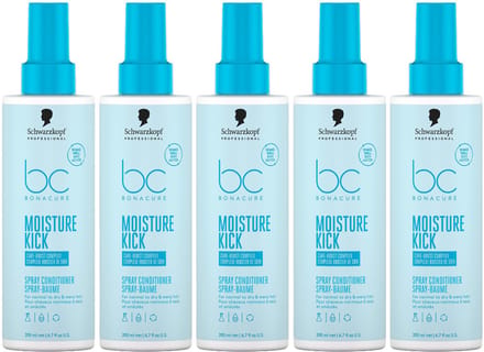 5x Schwarzkopf Bonacure Moisture Kick Spray Conditioner 200ml