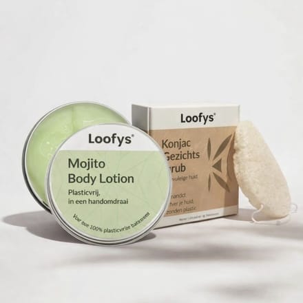 Verwen & Relax Cadeauset – Bodylotion 150ml + Konjac Gezichtsspons - Mojito