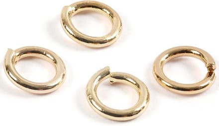 Ringen, dikte 0,7 mm, verguld, 500 stuk/ 1 doos
