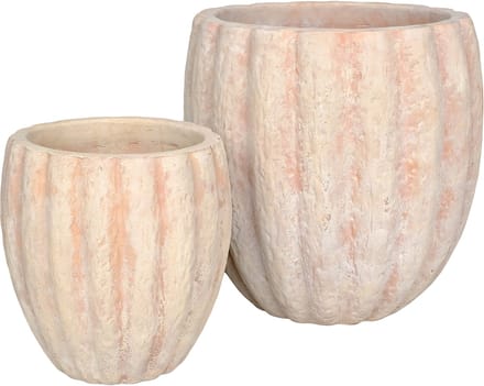 PTMD Kendra Natural Terracotta High Bars Bombey Pot SV2