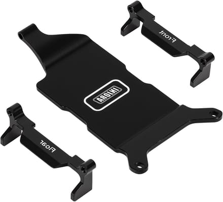 ESC Mount - Batterij Houder - RC Auto Upgrade - CNC Aluminium - 13 x 9 x 1 cm - Zwart