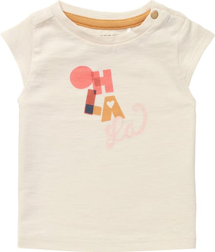 Noppies Meisjes Shortsleeve Tshirt Ambon Antique White - 56