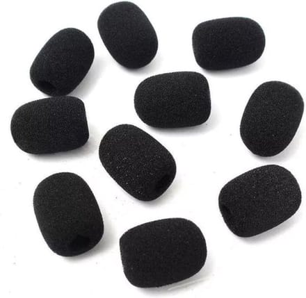 Microfoon windkap Zwart 10 stuks