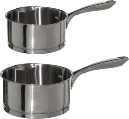5Five - Steelpannen - Alle warmtebronnen - Set 2x - Dia 16 en 18 cm