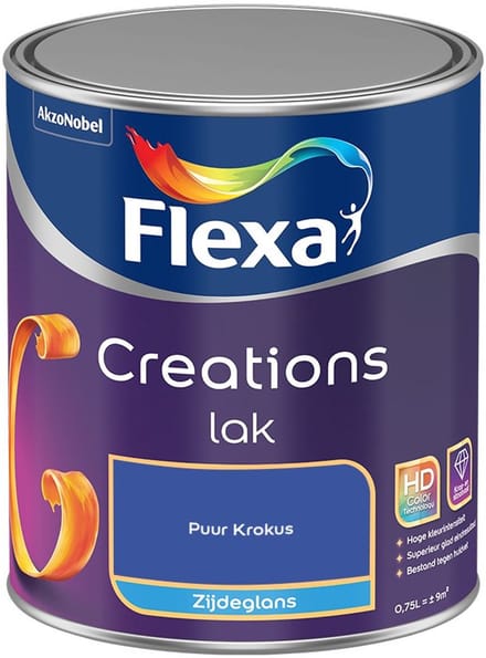 Flexa - Creations Lak Zijdeglans - Puur Krokus - Mengverf - 750 Ml