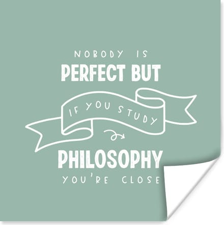 Poster Studenten - School - Filosofie - Universiteit - 75x75 cm