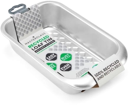Brood Bakvorm, Cakevorm, 0.9 L, 15 x 23 x 6 cm, Gerecycled Aluminium - MasterClass