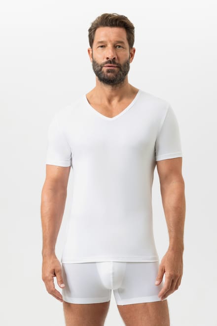 T-shirt Mey V-hals Dry Cotton T-shirt Wit 2-Pack
