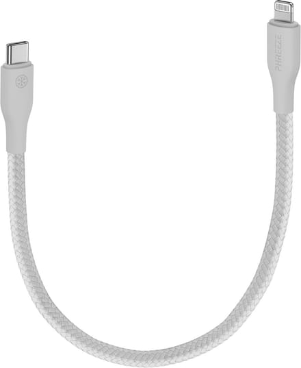 Oplaadsnoer geschikt voor iPhone - 30cm korte kabel - Geschikt voor Carplay