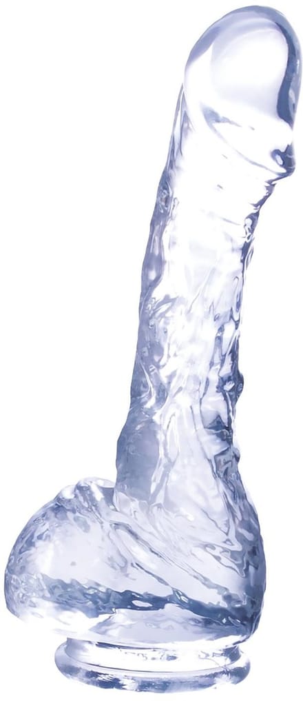 NMC 7 inch realistisch dildo met zuignap - Transparant - 17.8 cm