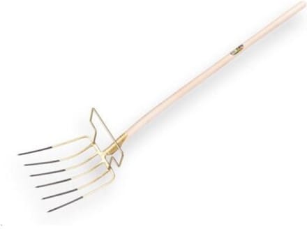 Bladvork 6-tands met beugel 130cm steel