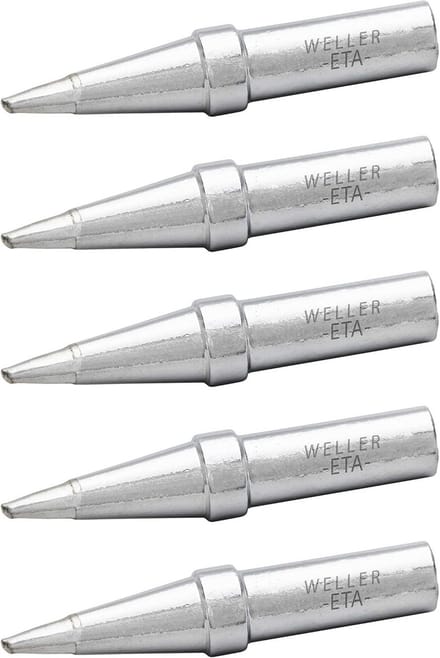 Soldeertip set voor WE1010 - 5 stuks, 1,6 mm schroevendraaiervormig