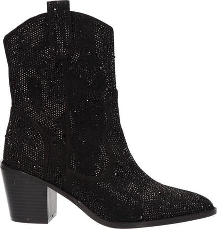 La Strada Western Boot Zwart Textiel - Damesschoenen - Maat - 41