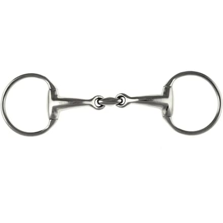Dubbel snaffle bit voor gebogen paard Umbria Equitazione