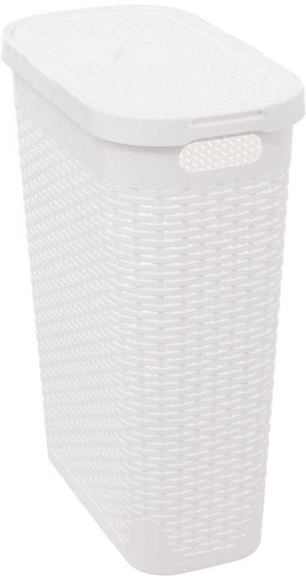 Opbergmand - Rotan mand - Huishouden Organiseren - Slim ontwerp - 40 liter - Wit