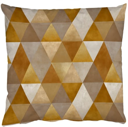 Sierkussens - Kussentjes Woonkamer - 60x60 cm - Geometrisch - Driehoek - Goud