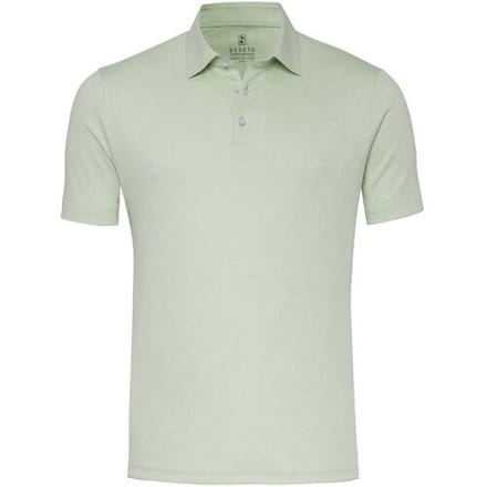 Desoto Polo Essential Uni Color Kent Collar Licht Groen / male