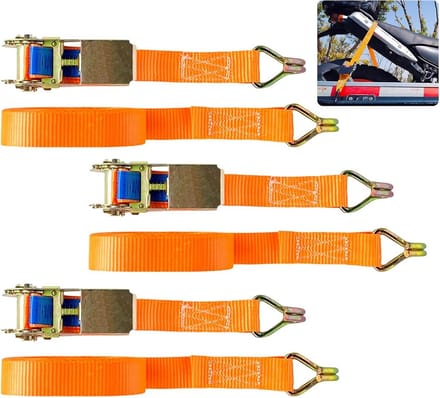 Solidchoice - Set van 3 Spanbanden met Haken en Ratelsysteem