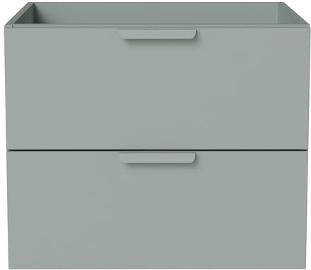 Vente-unique Zwevende onderkast voor wastafel - Amandelgroen - B60 cm - AVORELI