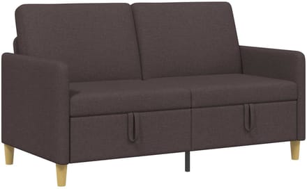 vidaXL - Sofa - met - Opbergruimte - Donkerbruin - 152 - x - 78 - x - 87 - cm - Polyester