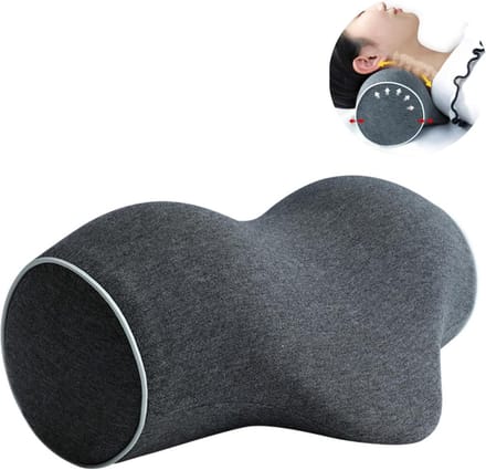 Neck Support Pillow - Memory Foam Rol Kussen - Voor Nekpijn - Wasbare Hoes - Reiskussen