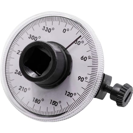 Koppelhoekmeter 1/2 inch 360 graden Precisie Hoekige Aanhaasting Duidelijke Schaal Verstelbaar Hoekmeetgereedschap black