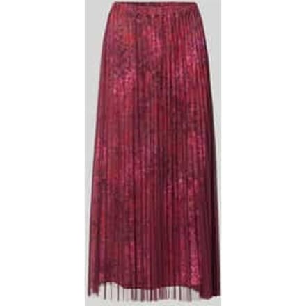 Midirok met plissévouwen in all-over look