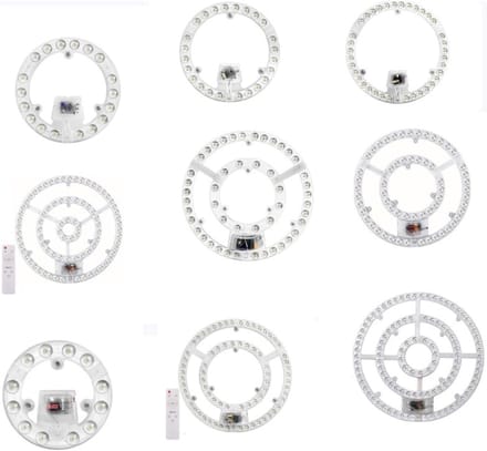 Led Paneel Module - Ronde Verlichting - Plafondvervanging - Magneetfixatie Installatie - 32cm Diameter - Driekleurig